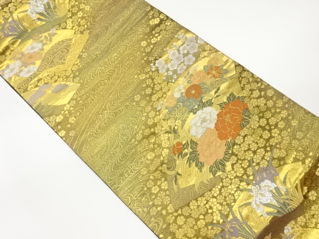 JAPANESE FUKURO OBI / WOVEN SAKURA